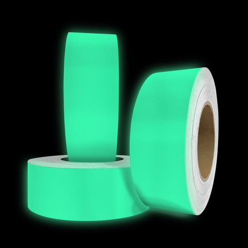 Vinil Autoadesivo Fotoluminescente Fluorescente 5 Cm X 1 M