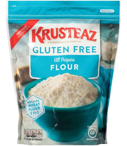 Harina Todo Uso Multiusos Kruzteas Gluten Free Sin Gluten