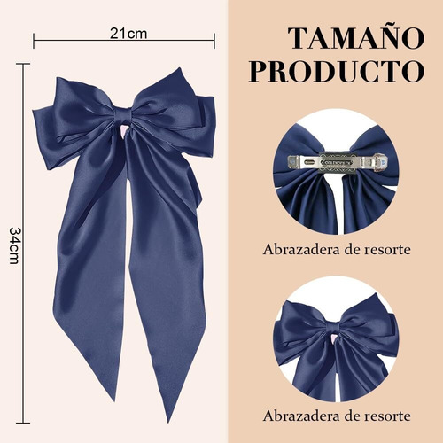 Paquete De 4 Pinzas For Pelo Con Moños, Lazos For El Pelo