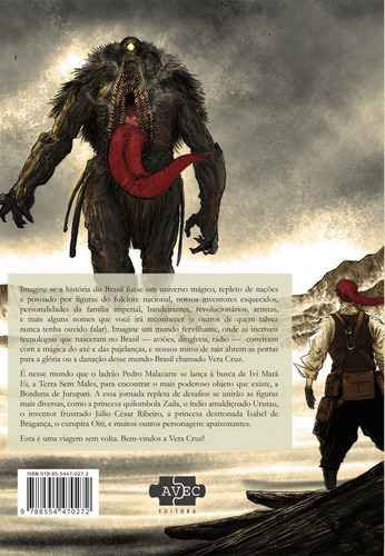 Vera Cruz: sonhos e pesadelos, de Billy, Gabriel. Vera Cruz (1), vol. 1. Editorial Avec Editora e Comércio de Livros Ltda., capa mole em português, 2018