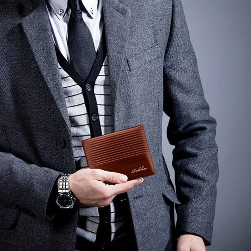 Imagen 7 de 8 de Cartera Hombre Billetera Elegante Lujo Dinero