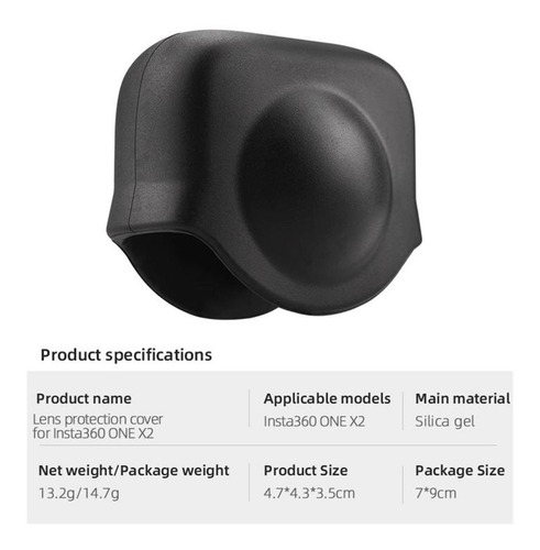 Imagem 10 de 10 de Câmera Caso Protetor De Silicone Para Insta360 Um X2 Ação