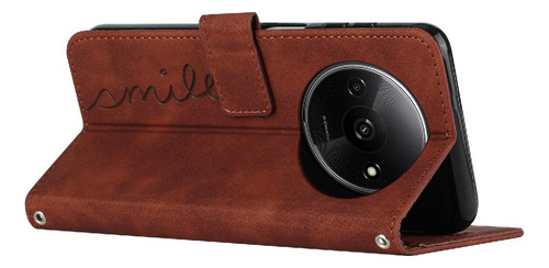 / Funda Abatible Para Xiaomi Redmi A3 Pu De Cuero A Prueba De