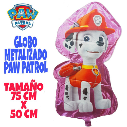 Globo Metalizado Fiesta  Paw Patrol Perritos Disney Marshall