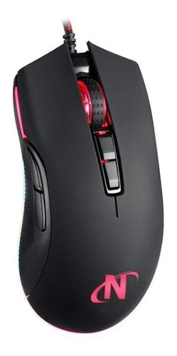 Imagen 1 de 4 de Mouse Gamer Nisuta 10000 Dpi Ns-mogz9 (black)