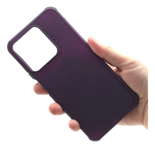 Funda 3 En 1 Para Moto G15 Case Uso Rudo Full Protector Supreme - Violeta Moto G15