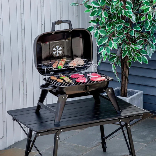 Parrilla Portátil A Carbón 59x33x37cm Bighouse