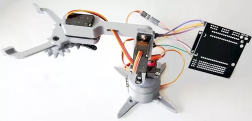 Brazo Robotico Wifi Programado En Arduino Servos Metalicos