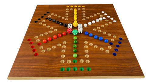 Juego De Mesa No Te Enojes 4 Y 6 Jugadores Dados Y Canicas