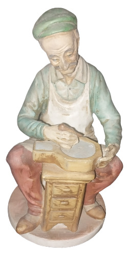 Figura De Porcelana Oficios Capo Di Monte