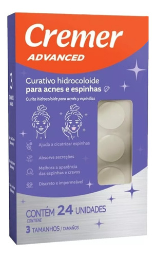 Curativo Hidrocoloide Para Acnes E Espinhas Cremer - 1 Caixa