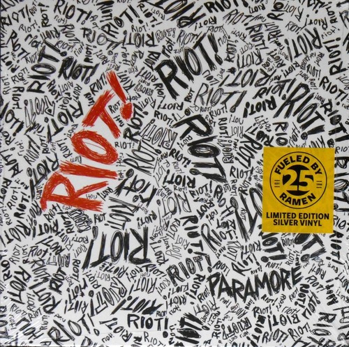 ¡A Paramore Riot! 25 aniversario. Edición limitada de Silver Color Vinil