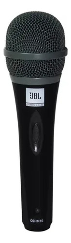 Microfone Vocal De Mao Jbl Cshm10 Dinamico Supercardioide Cor Preto