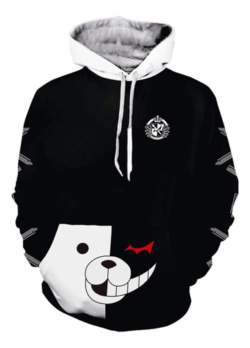 Uu Danganronpa Monokuma Sudadera Con Capucha Para Halloween