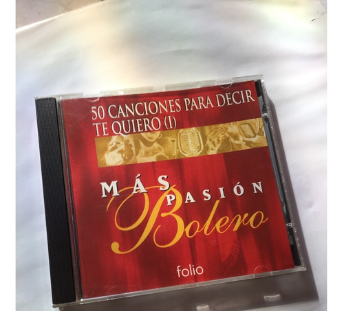 Canciones Te Quiero - Pasion Bolero  - Cd - Disco - Folio