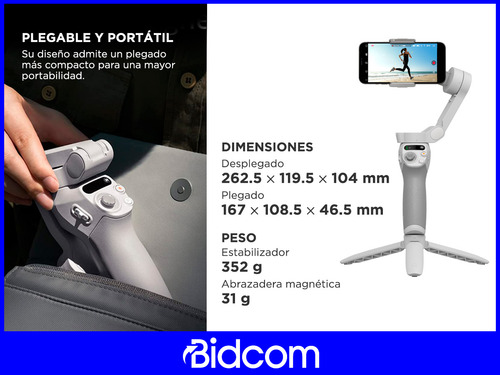 Imagen 7 de 10 de Estabilizador Para Fotos Y Videos Dji Plegable Y Portatil