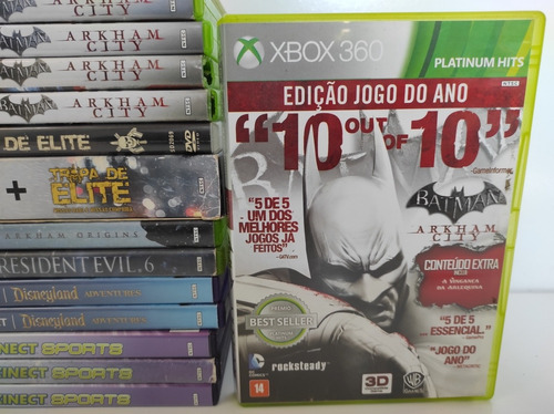 Jogo Batman Arkham City Original Xbox 360 Mídia Física