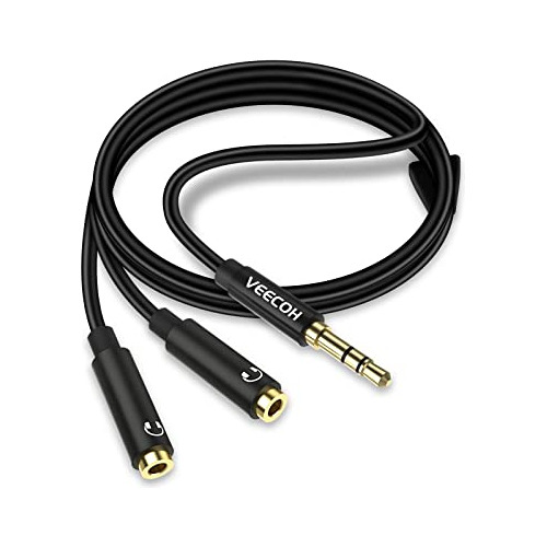 Divisor De Auriculares 3.5mm Conector Auxiliar Macho 2 ...