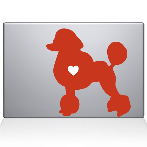 Accesorio Notebook The Decal Guru Poodle Love Silhouette D