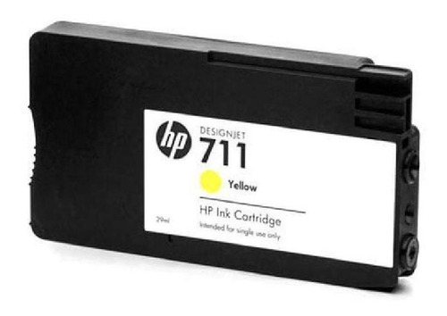 Imagen 2 de 6 de Cartucho De Tinta Hp 711 Amarillo 29ml