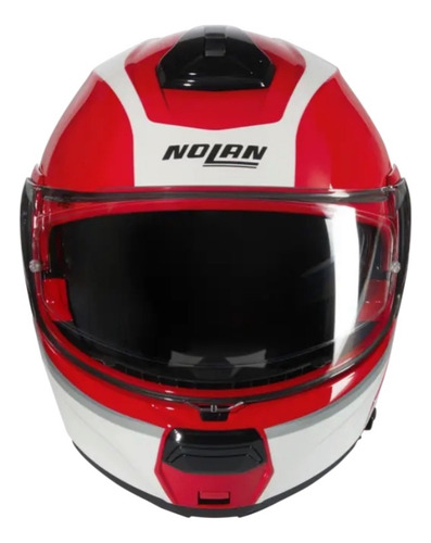 Nolan Casco N100-6 Incógnito Rojo Abatible Pinlock Talla L