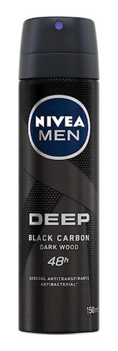 Desodorante Nivea Antibacterial Men Deep Black Carbón Spray 