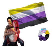 Comprar Bandera No Binario Pride Orgullo Gay Grande Lgbt