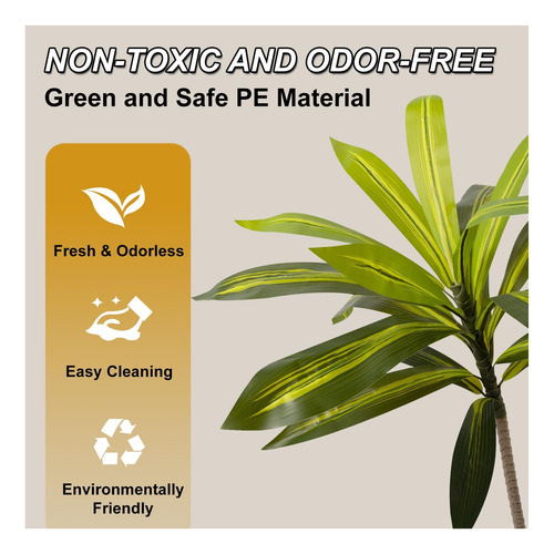 Árbol Artificial Dracaena 4ft Faux Tree Faux Yucca Floor La