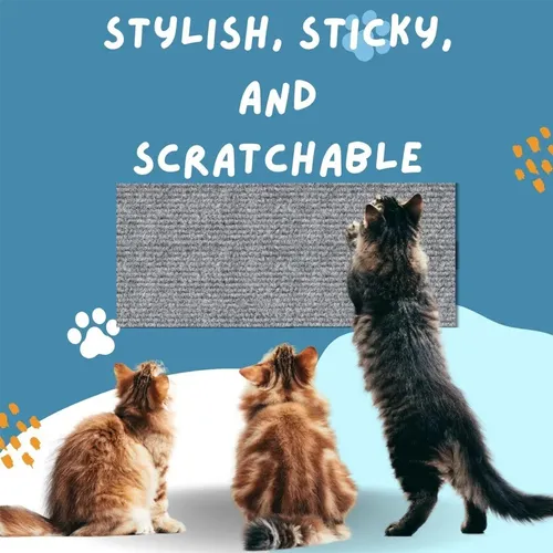 Alfombrilla Autoadhesiva Antiarañazos Para Gatos Trimable, 4