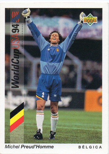 1993 Upper Deck Adams Michel Preud' Homme Belgica # 22