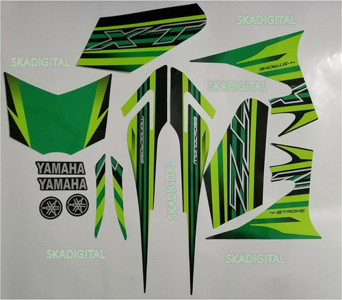 Kit Completo De Calcomanías Yamaha Xtz 125 2016