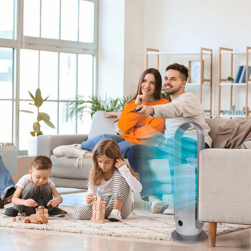Ventilador Sin Aspas Con Purificador y Humidificador Evans Purifair