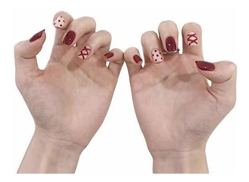 Uñas A Presión - Uñas A Presión - 24pcs Lovely False Nails W