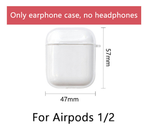 Funda Case Silicon Transparente Para AirPods 1ra 2da Pro 3ra