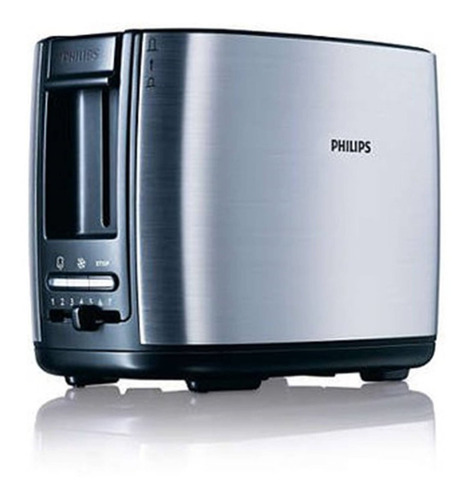 Tostador Philips Pan Grueso Tostado Color Plata