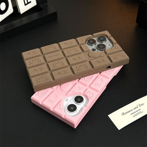 Funda Dibujos Animados Chocolate Pequeño Silicona Phone Case