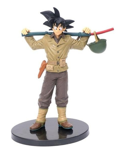 Figura De Coleccion Dragon Ball Z Goku Militar Soldado 