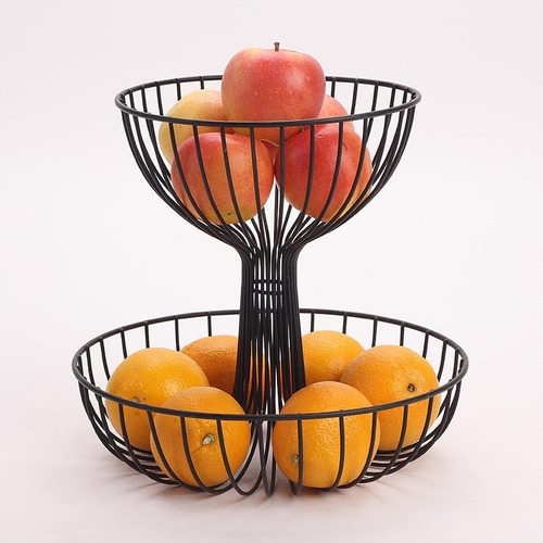 Soporte De Metal Para De 2 Niveles, Soporte Para Frutas,