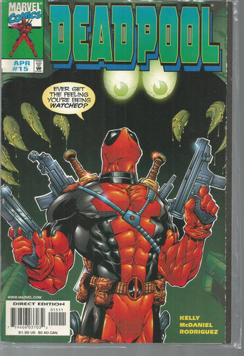 Deadpool N° 15 - Editora Em Inglês - Editora Marvel - Formato 17 X 25,5 - Capa Mole - Bonellihq Cx446 H23