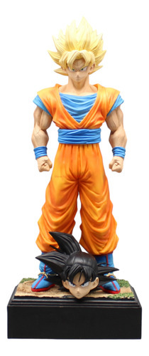 Figura Goku 34cm 2 Cabezas Opening Dragon Ball Z Importado