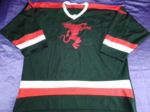 Jersey De Hockey Fb Xl Adulto Retro Vintage Bordado Demonio