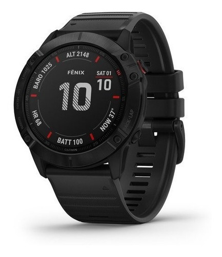 Garmin Fenix 6x Pro Negro Con Banda Negra