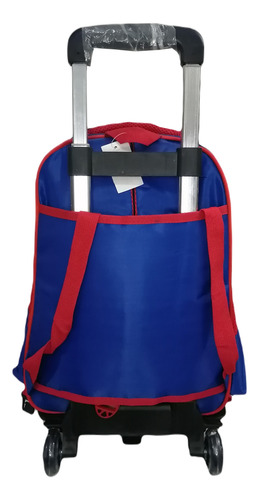 Mochila Escolar Primaria 3d Con Luz Sonic En Combo Lapicera + Lonchera+carrito