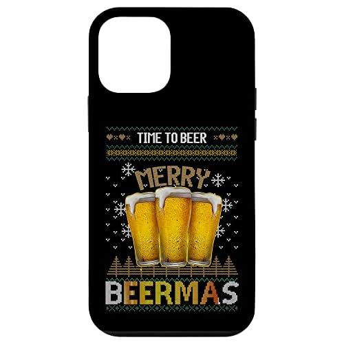 iPhone 12 Mini Christmas Funny Merry Beers Office Holid...