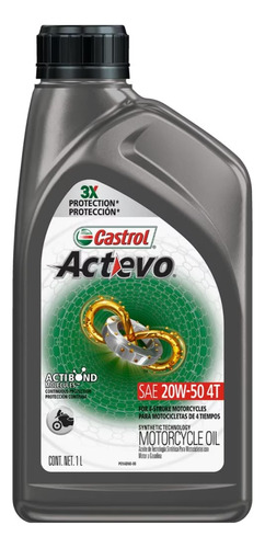 Castrol Actevo Semisintetico Americano 4t 20w50 - 1 Litro