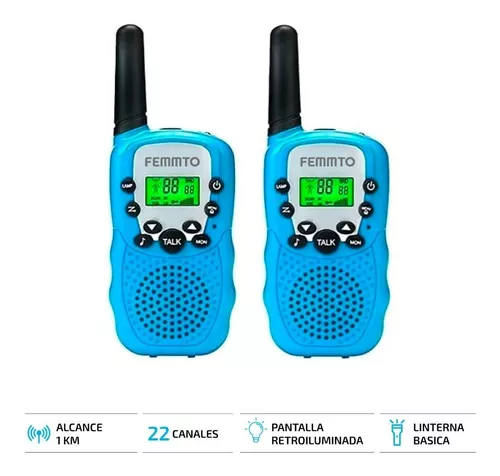 Handy Walkie Talkie Chicos Niños Manos Libres Par 2 Unidades