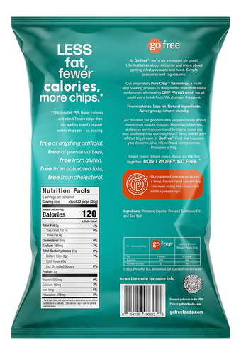 Patatas Fritas Go Free Meriendas Saludables Para Niños Y A
