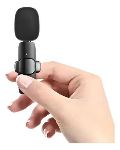 Micrófono Inalámbrico Solapa K9 Entrada Usb Tipo C Negro