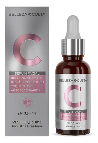 comprar Sérum Facial Nano Vitamina C 10% y Ácido Ferúlico 0,5%  Ph: 3,5  4,5  Absorção rápida Toque suave  Momento De Aplicação Dia Noite Tipo De Pele Todo Tipo De Pele  Serum Belleza Oculta 30ml comprar Sérum Facial Nano Vitamina C 10% y Ácido Ferúlico 0,5%  Ph: 3,5  4,5  Absorção rápida Toque suave  Momento De Aplicação Dia Noite Tipo De Pele Todo Tipo De Pele  Serum Belleza Oculta 30ml