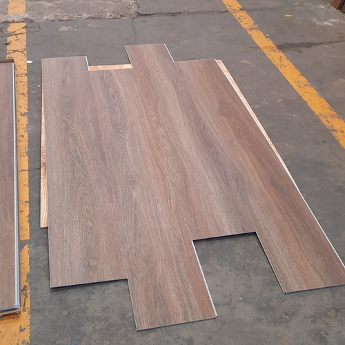 Imagen 7 de 9 de Piso Vinilico Click Spc 4mm Alto Transito Símil Madera X M²
